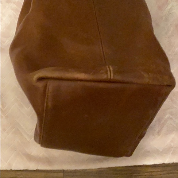 Authentic Brown Coach Leather Handbag - Picture 7 of 9